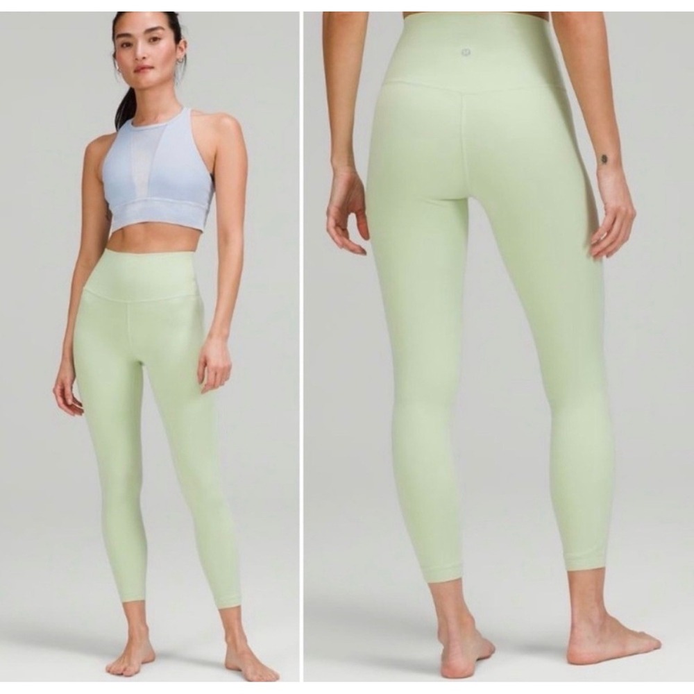 Lululemon Align High-Rise Pant 28" Creamy Mint Green Nulu Yoga Leggings Size‎ 4